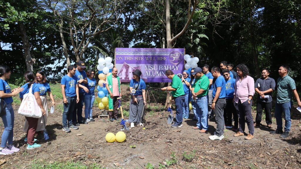 Breaking new ground for the 'MSUAA Balai Alumni sa MSU at Naawan